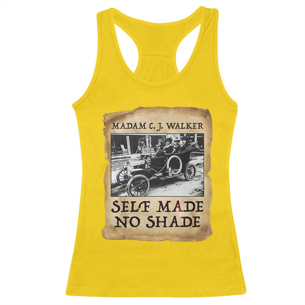 Madam CJ Walker Self Made Millionaire Racerback Tank Top Strong Black Woman Leader - Wonder Print Shop
