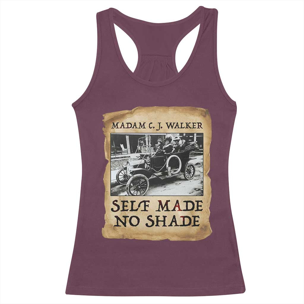 Madam CJ Walker Self Made Millionaire Racerback Tank Top Strong Black Woman Leader - Wonder Print Shop