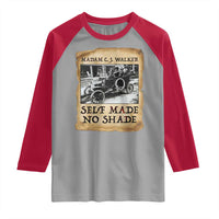 Madam CJ Walker Self Made Millionaire Raglan Shirt Strong Black Woman Leader - Wonder Print Shop