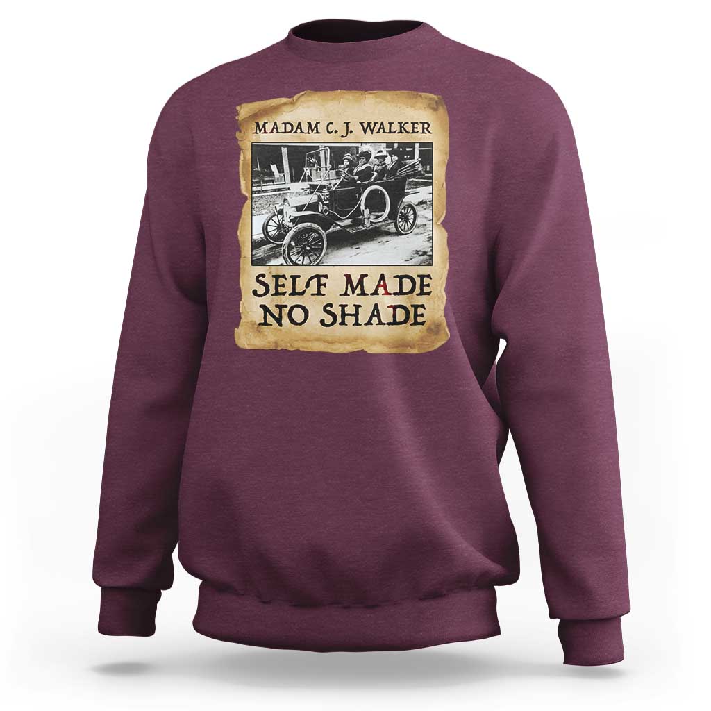 Madam CJ Walker Self Made Millionaire Sweatshirt Strong Black Woman Leader - Wonder Print Shop