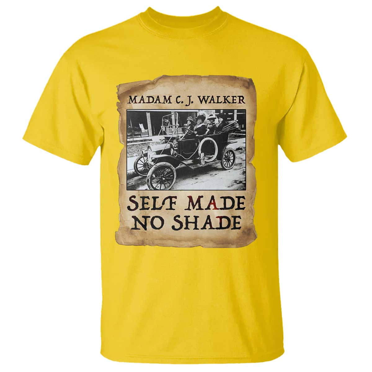 Madam CJ Walker Self Made Millionaire T Shirt Strong Black Woman Leader - Wonder Print Shop