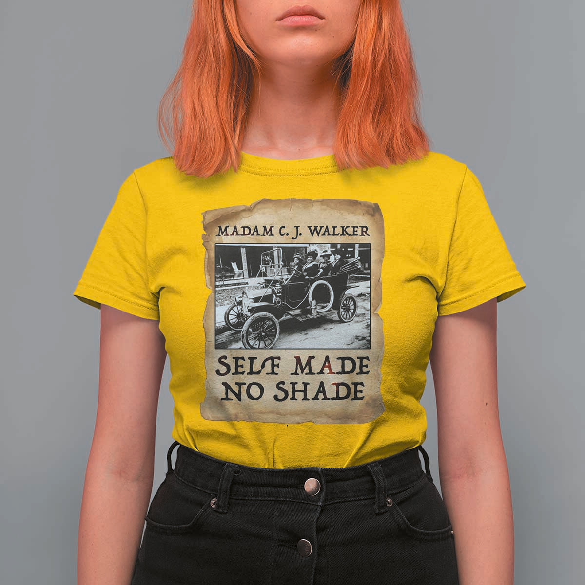 Madam CJ Walker Self Made Millionaire T Shirt For Women Strong Black Woman Leader - Wonder Print Shop