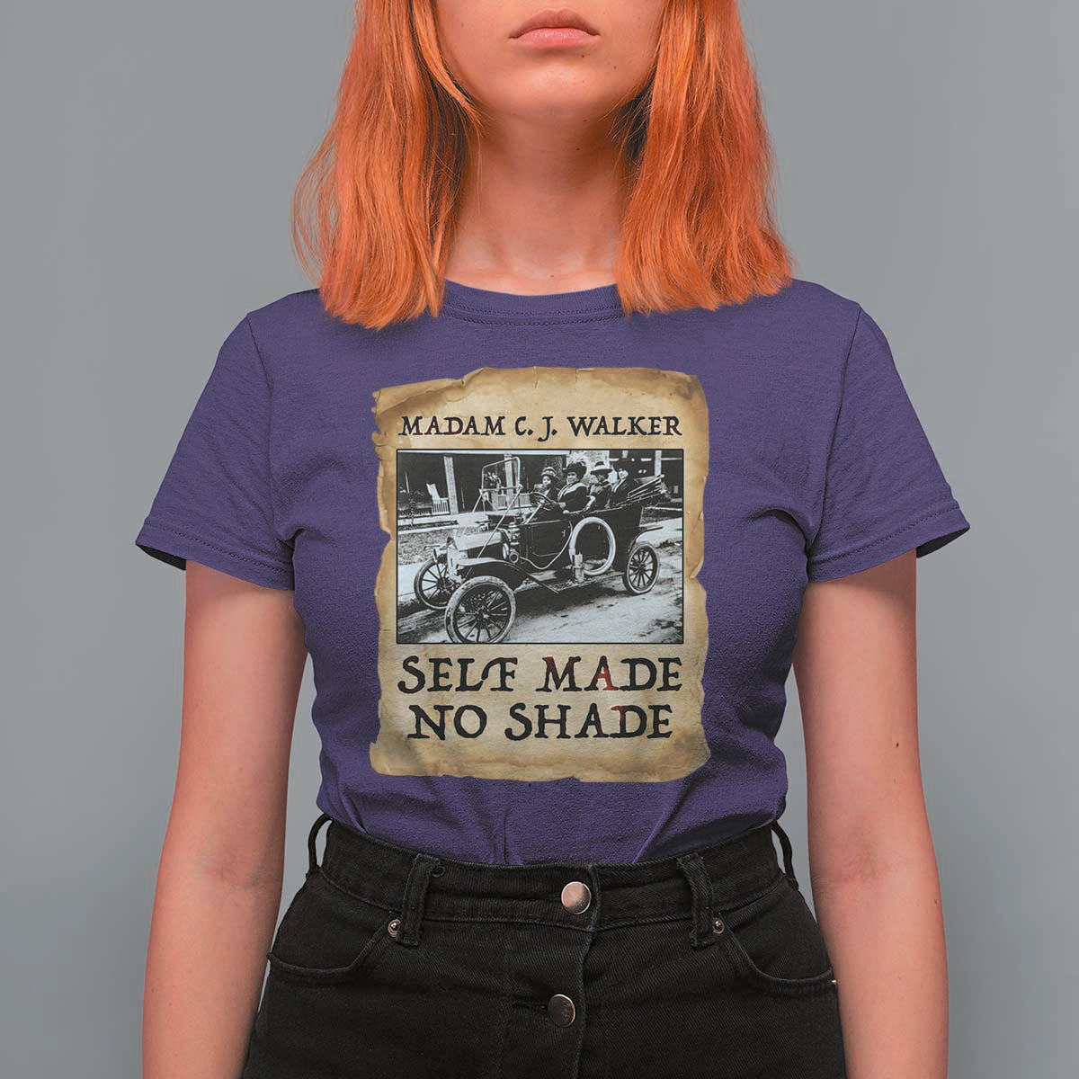 Madam CJ Walker Self Made Millionaire T Shirt For Women Strong Black Woman Leader - Wonder Print Shop