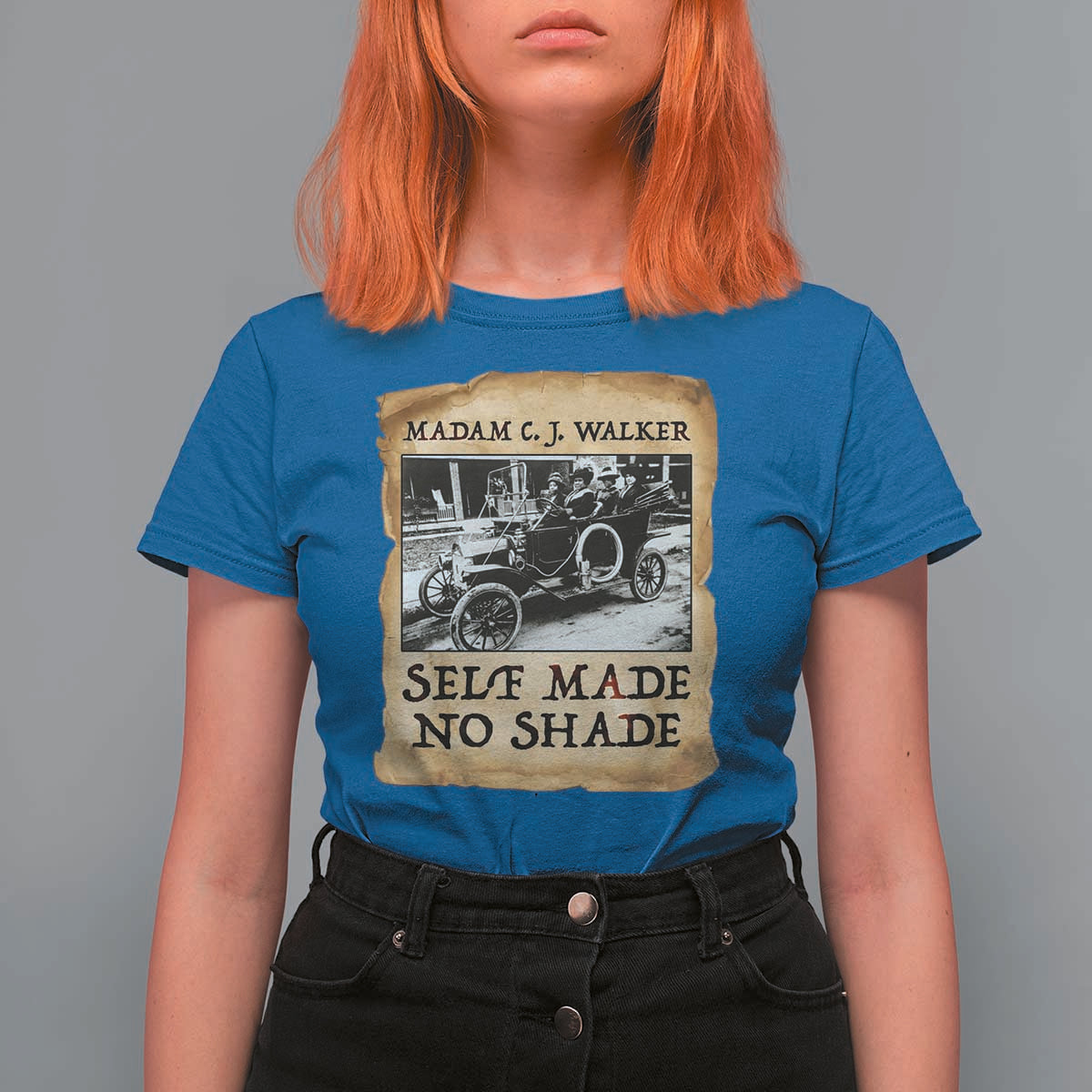 Madam CJ Walker Self Made Millionaire T Shirt For Women Strong Black Woman Leader - Wonder Print Shop