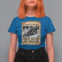 Madam CJ Walker Self Made Millionaire T Shirt For Women Strong Black Woman Leader - Wonder Print Shop
