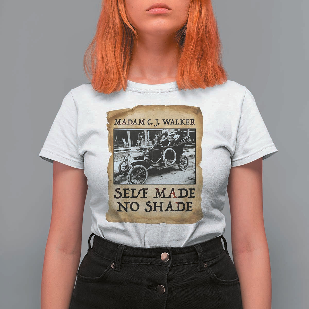 Madam CJ Walker Self Made Millionaire T Shirt For Women Strong Black Woman Leader - Wonder Print Shop