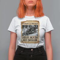 Madam CJ Walker Self Made Millionaire T Shirt For Women Strong Black Woman Leader - Wonder Print Shop