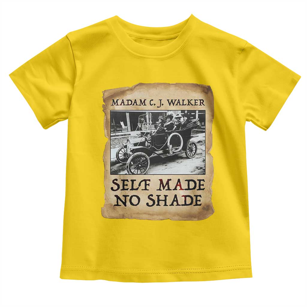 Madam CJ Walker Self Made Millionaire Toddler T Shirt Strong Black Woman Leader - Wonder Print Shop