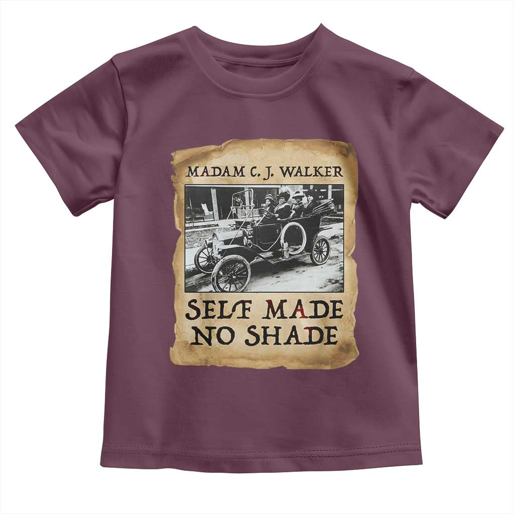 Madam CJ Walker Self Made Millionaire Toddler T Shirt Strong Black Woman Leader - Wonder Print Shop