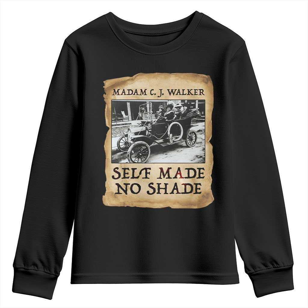 Madam CJ Walker Self Made Millionaire Youth Sweatshirt Strong Black Woman Leader - Wonder Print Shop