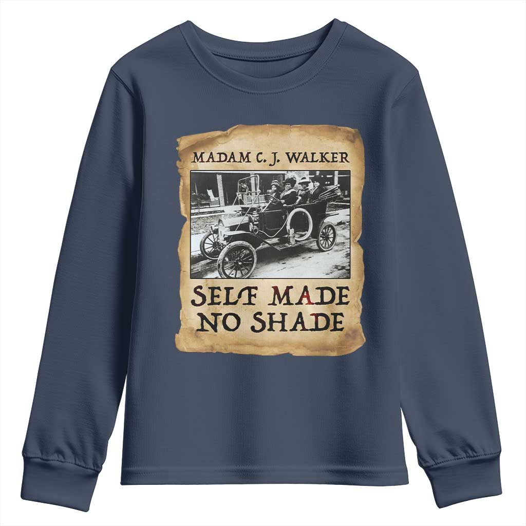 Madam CJ Walker Self Made Millionaire Youth Sweatshirt Strong Black Woman Leader - Wonder Print Shop