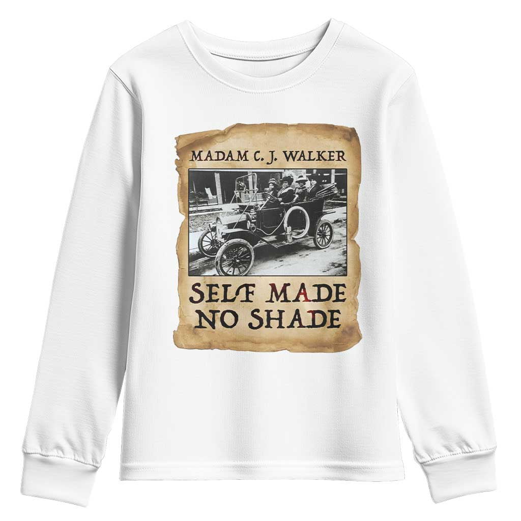 Madam CJ Walker Self Made Millionaire Youth Sweatshirt Strong Black Woman Leader - Wonder Print Shop