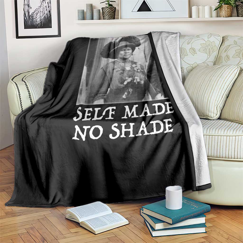 Madam CJ Walker Throw Blanket Self Made No Shade Female Empowerment - Wonder Print Shop