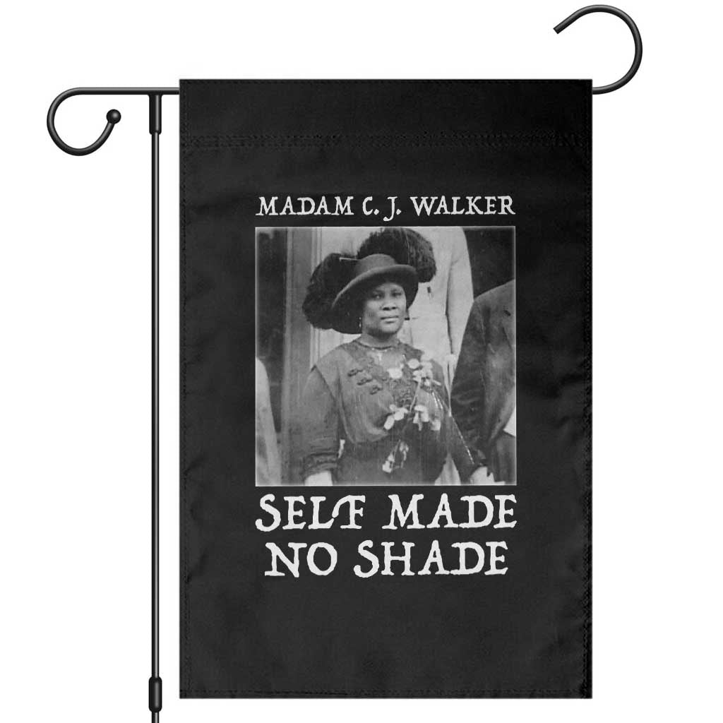 Madam CJ Walker Garden Flag Self Made No Shade Female Empowerment - Wonder Print Shop