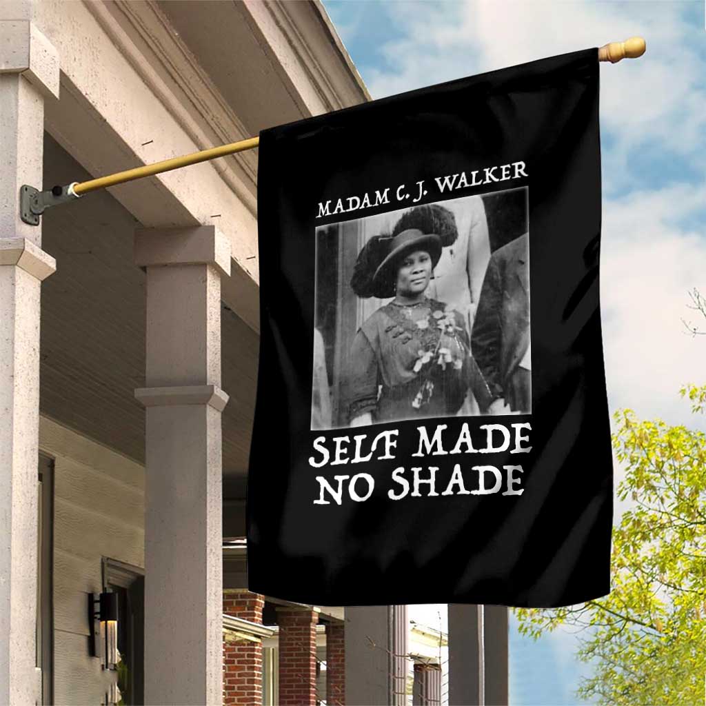Madam CJ Walker Garden Flag Self Made No Shade Female Empowerment - Wonder Print Shop