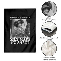 Madam CJ Walker Garden Flag Self Made No Shade Female Empowerment - Wonder Print Shop