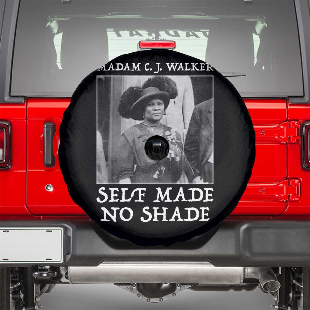 Madam CJ Walker Spare Tire Cover Self Made No Shade Female Empowerment - Wonder Print Shop