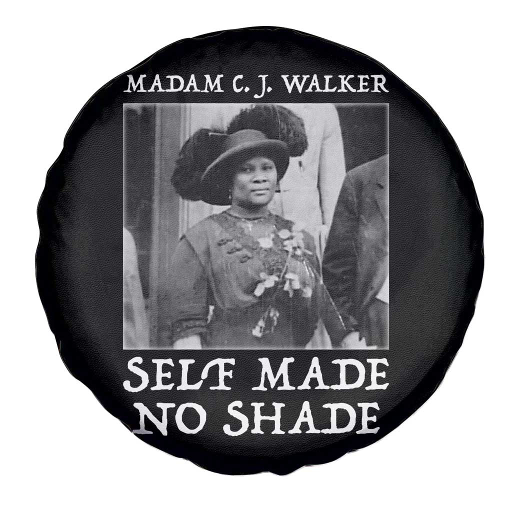 Madam CJ Walker Spare Tire Cover Self Made No Shade Female Empowerment - Wonder Print Shop