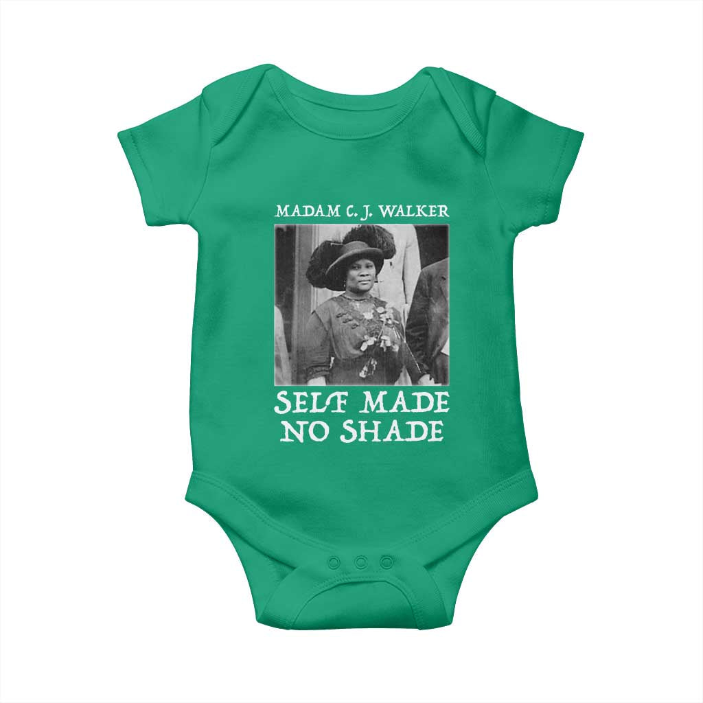 Madam CJ Walker Baby Onesie Self Made No Shade Female Empowerment - Wonder Print Shop