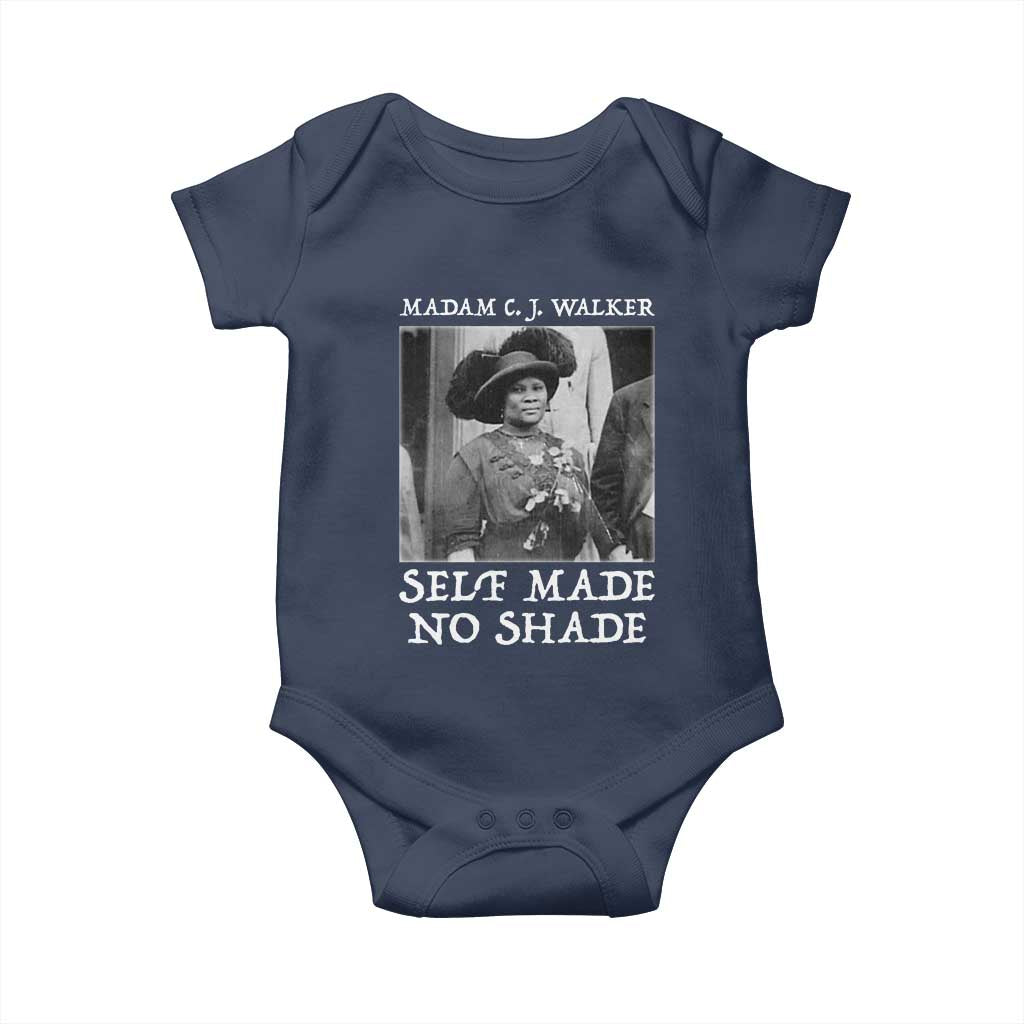 Madam CJ Walker Baby Onesie Self Made No Shade Female Empowerment - Wonder Print Shop