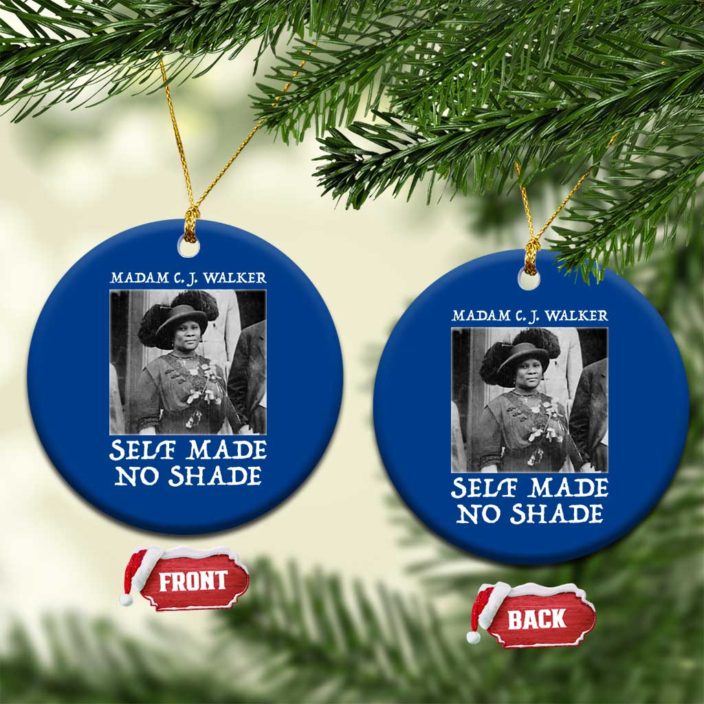 Madam CJ Walker Ceramic Ornament Self Made No Shade Female Empowerment - Wonder Print Shop