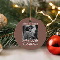 Madam CJ Walker Ceramic Ornament Self Made No Shade Female Empowerment - Wonder Print Shop