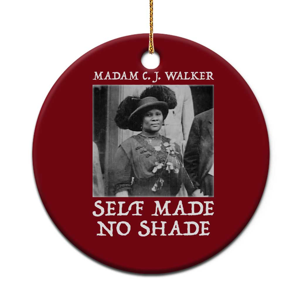 Madam CJ Walker Ceramic Ornament Self Made No Shade Female Empowerment - Wonder Print Shop