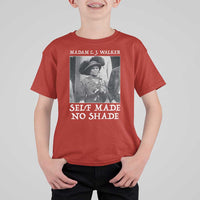 Madam CJ Walker T Shirt For Kid Self Made No Shade Female Empowerment - Wonder Print Shop