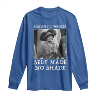 Madam CJ Walker Long Sleeve Shirt Self Made No Shade Female Empowerment - Wonder Print Shop