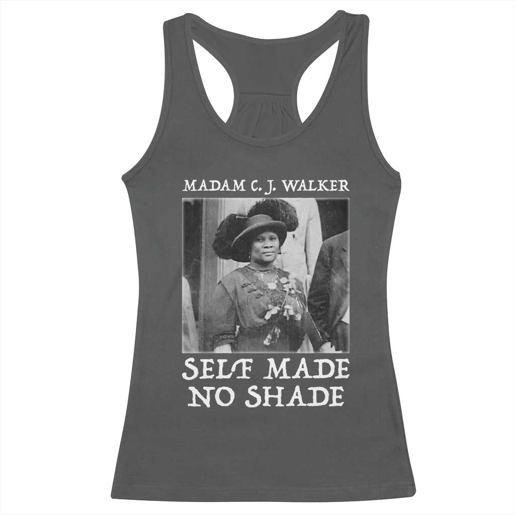 Madam CJ Walker Racerback Tank Top Self Made No Shade Female Empowerment - Wonder Print Shop