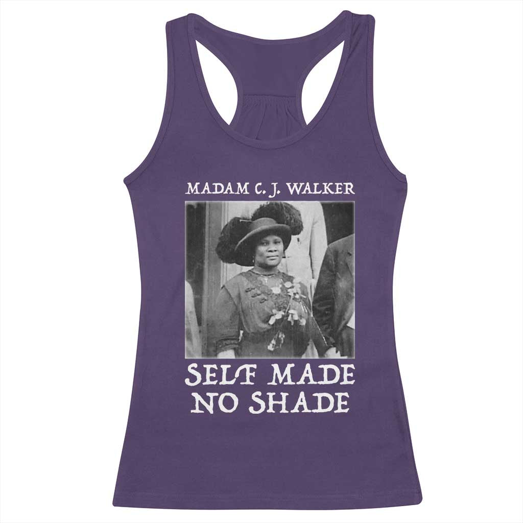 Madam CJ Walker Racerback Tank Top Self Made No Shade Female Empowerment - Wonder Print Shop