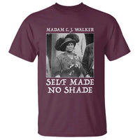 Madam CJ Walker T Shirt Self Made No Shade Female Empowerment - Wonder Print Shop