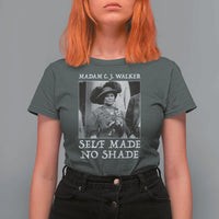 Madam CJ Walker T Shirt For Women Self Made No Shade Female Empowerment - Wonder Print Shop