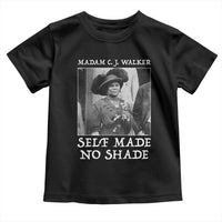 Madam CJ Walker Toddler T Shirt Self Made No Shade Female Empowerment - Wonder Print Shop