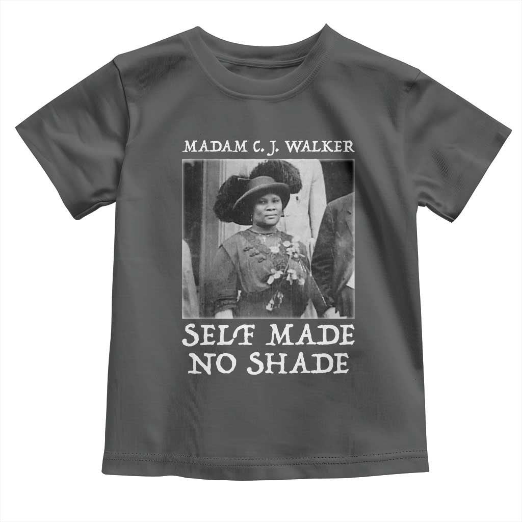 Madam CJ Walker Toddler T Shirt Self Made No Shade Female Empowerment - Wonder Print Shop