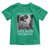 Madam CJ Walker Toddler T Shirt Self Made No Shade Female Empowerment - Wonder Print Shop