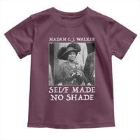 Madam CJ Walker Toddler T Shirt Self Made No Shade Female Empowerment - Wonder Print Shop