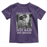 Madam CJ Walker Toddler T Shirt Self Made No Shade Female Empowerment - Wonder Print Shop