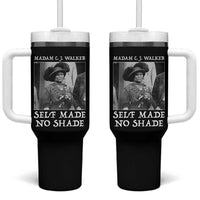 Madam CJ Walker Tumbler With Handle Self Made No Shade Female Empowerment - Wonder Print Shop
