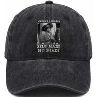 Madam CJ Walker Washed Cotton Baseball Cap Self Made No Shade Female Empowerment