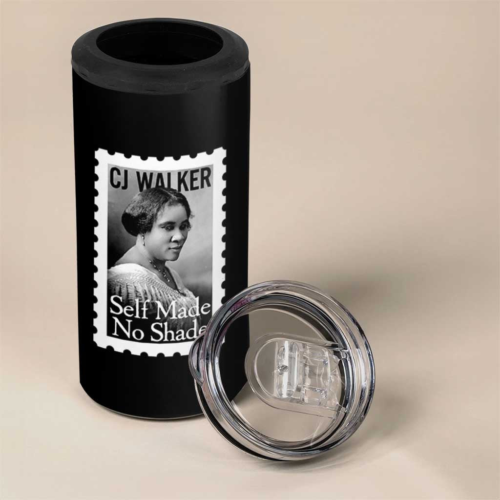Madam CJ Walker 4 in 1 Can Cooler Tumbler Strong Black Woman Leader - Wonder Print Shop