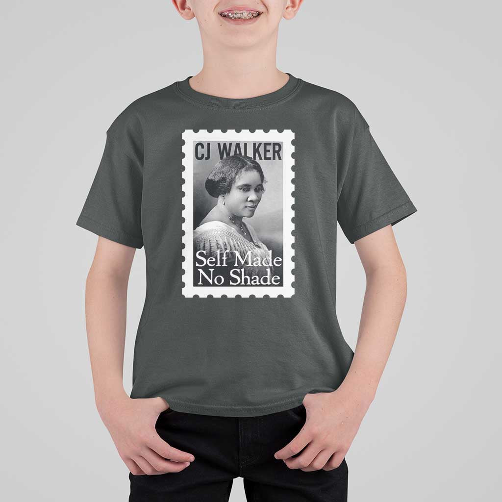 Madam CJ Walker T Shirt For Kid Strong Black Woman Leader - Wonder Print Shop