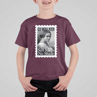 Madam CJ Walker T Shirt For Kid Strong Black Woman Leader - Wonder Print Shop