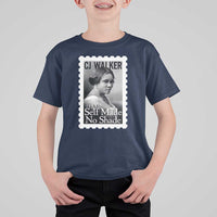 Madam CJ Walker T Shirt For Kid Strong Black Woman Leader - Wonder Print Shop