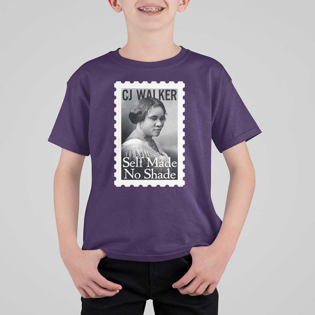 Madam CJ Walker T Shirt For Kid Strong Black Woman Leader - Wonder Print Shop