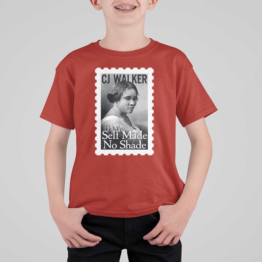 Madam CJ Walker T Shirt For Kid Strong Black Woman Leader - Wonder Print Shop