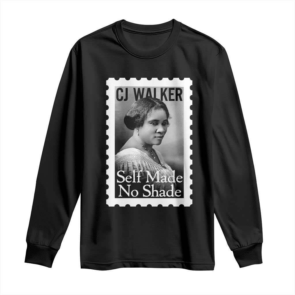 Madam CJ Walker Long Sleeve Shirt Strong Black Woman Leader - Wonder Print Shop