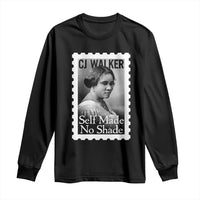Madam CJ Walker Long Sleeve Shirt Strong Black Woman Leader - Wonder Print Shop