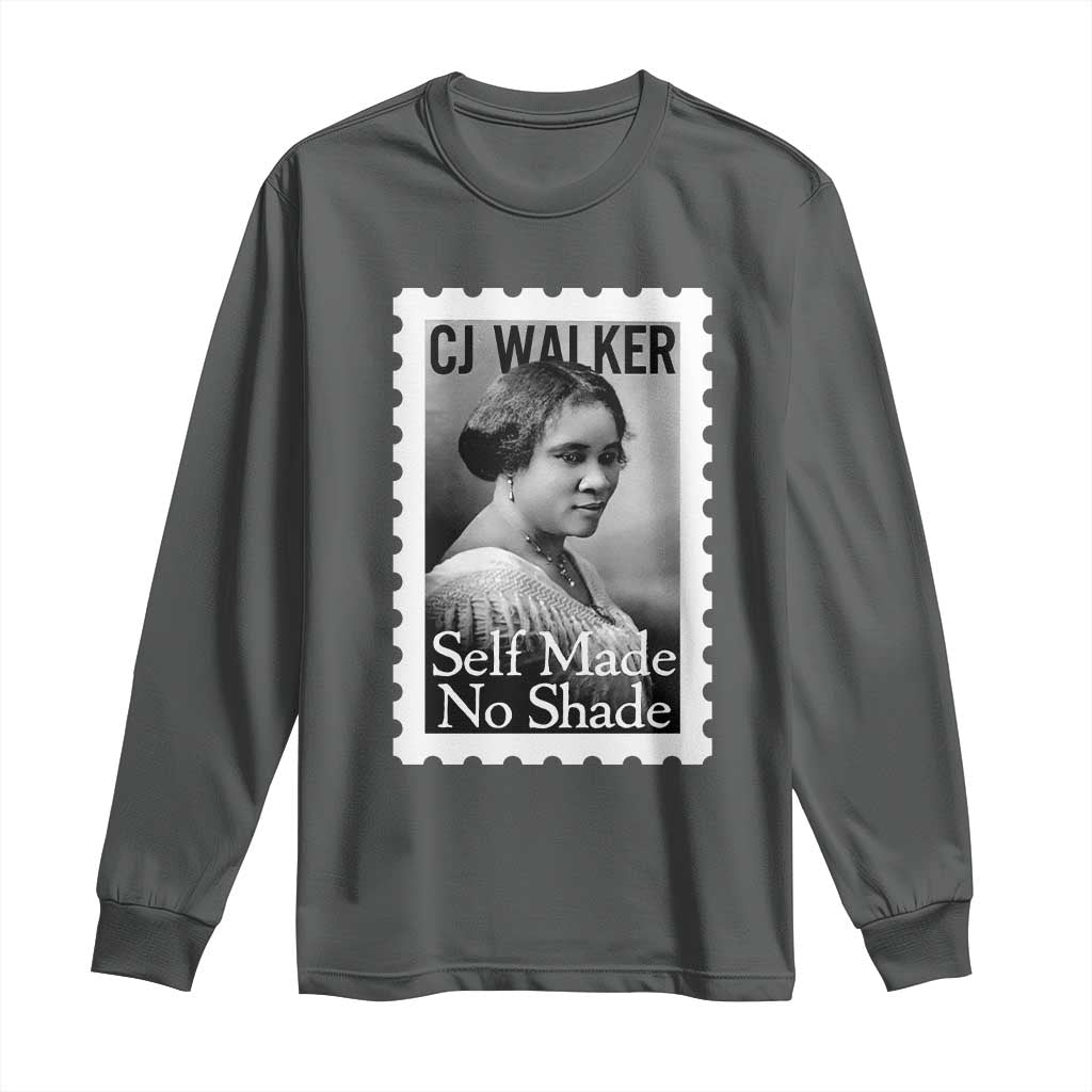 Madam CJ Walker Long Sleeve Shirt Strong Black Woman Leader - Wonder Print Shop