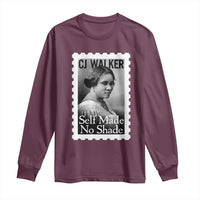 Madam CJ Walker Long Sleeve Shirt Strong Black Woman Leader - Wonder Print Shop